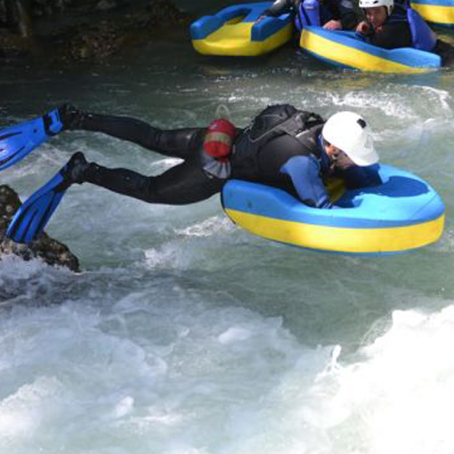 Hydrospeed sur la Dranse