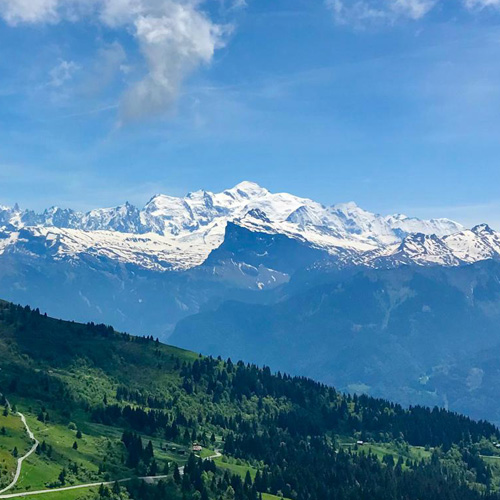 Les balcons du Mont Blanc en VTT électrique